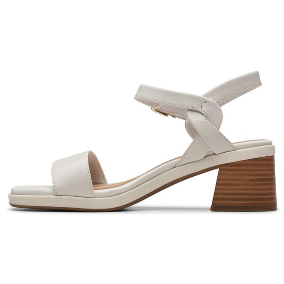 NWT Clarks Jaylan Ray Women's Sandals off White Leather : 9 B - Medium - Picture 6 of 7